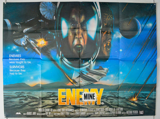 Enemy Mine Original British Quad Poster - Movie Poster