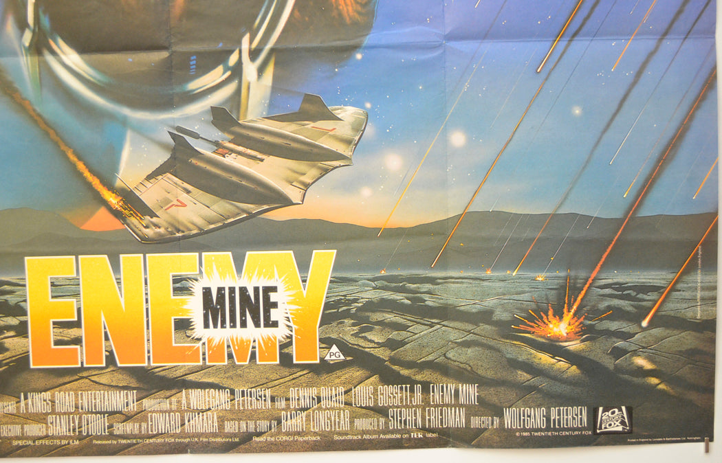 ENEMY MINE (Bottom Right) Cinema Quad Movie Poster 