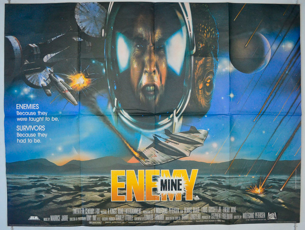 Enemy Mine Original British Quad Poster - Movie Poster