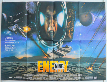 Enemy Mine  Original British Quad Poster - Film Poster - Movie Poster 