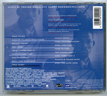 ENEMY OF THE STATE Original CD Soundtrack (back) 