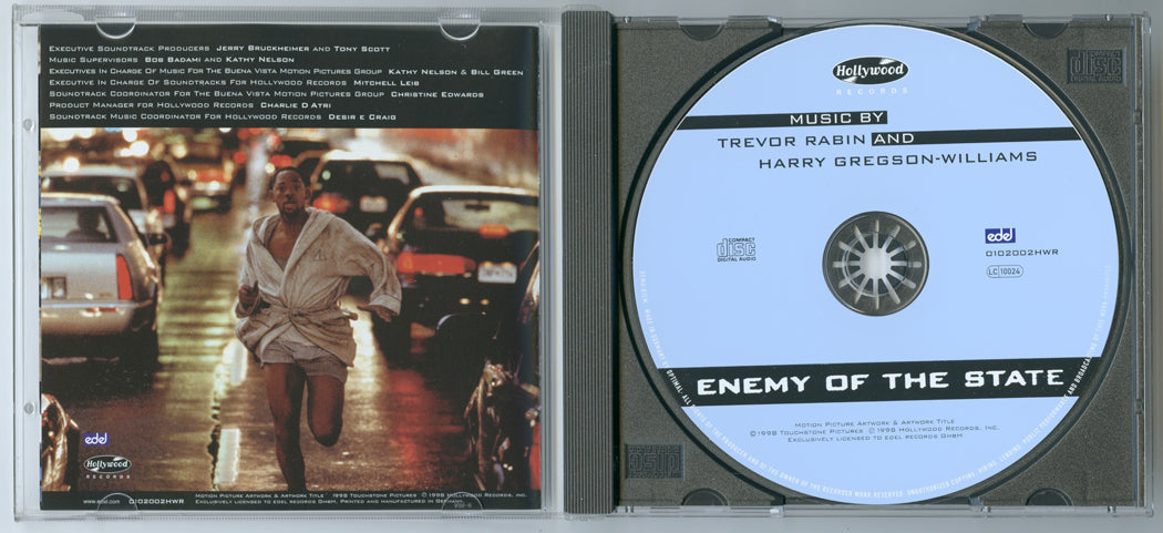 ENEMY OF THE STATE Original CD Soundtrack (Inside) 