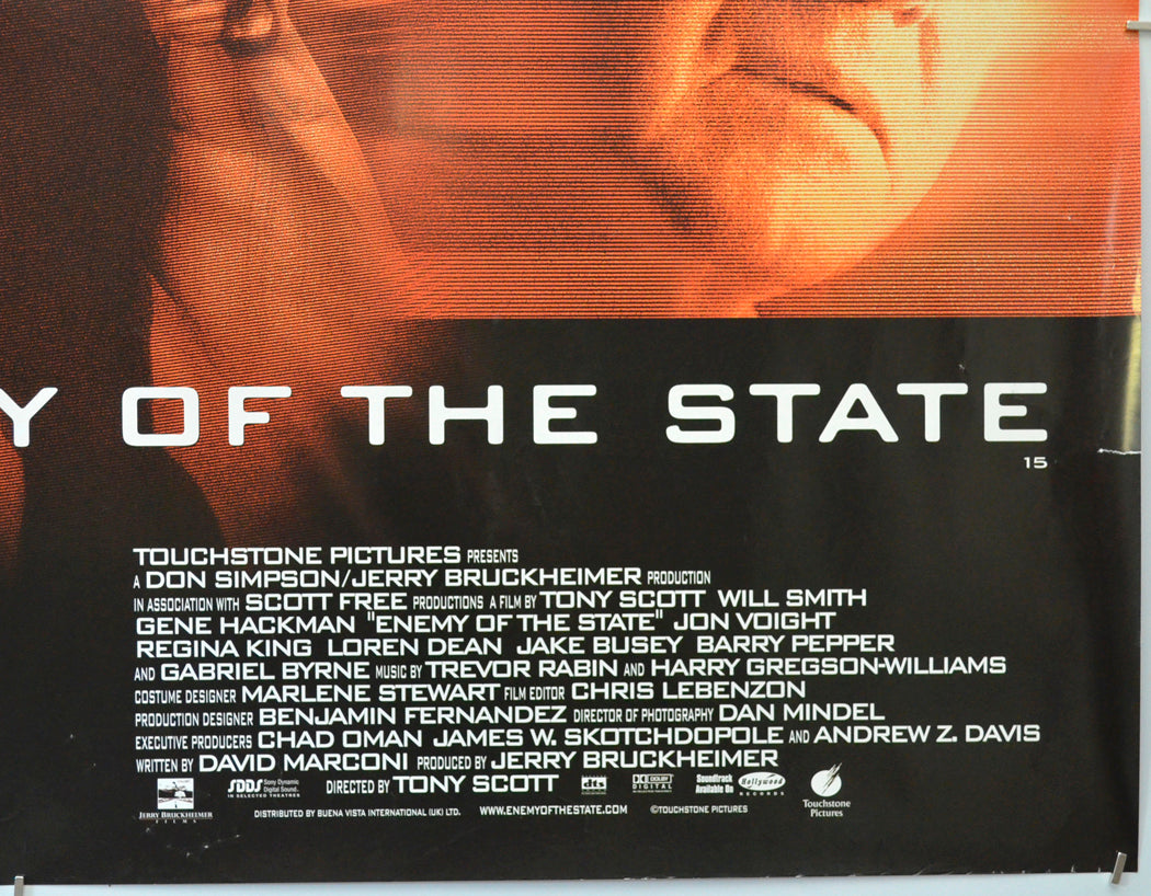 ENEMY OF THE STATE (Bottom Right) Cinema Quad Movie Poster 