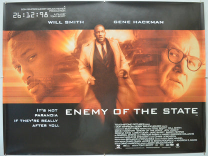 Enemy Of The State Original Quad Poster - Film Poster - Movie Poster  