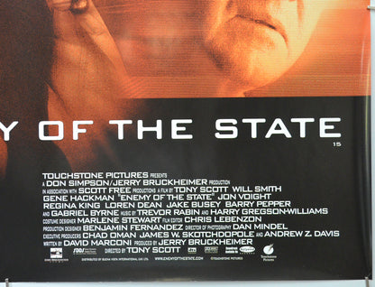 ENEMY OF THE STATE (Bottom Right) Cinema Quad Movie Poster 