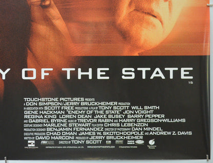 ENEMY OF THE STATE (Bottom Right) Cinema Quad Movie Poster 