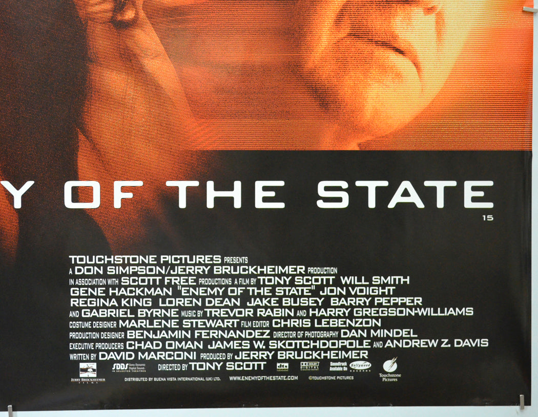 ENEMY OF THE STATE (Bottom Right) Cinema Quad Movie Poster 