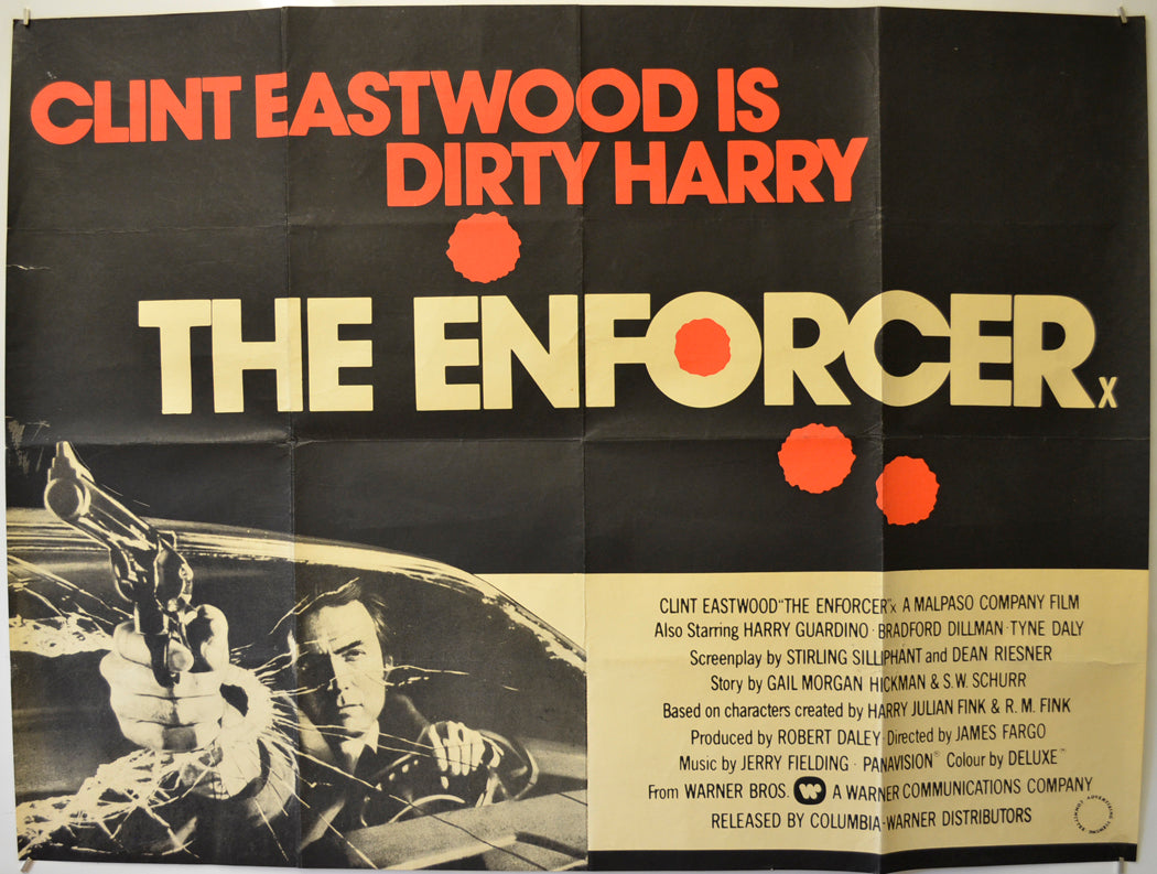 The Enforcer (Style B)  Original Quad Poster - Film Poster - Movie Poster