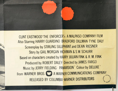 THE ENFORCER (Bottom Right) Cinema Quad Movie Poster 