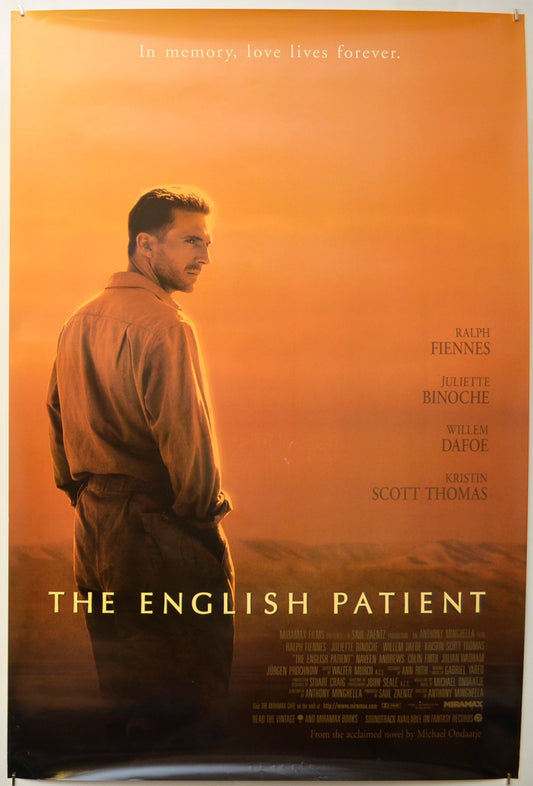 The English Patient Original One Sheet Poster - Film Poster - Movie Poster