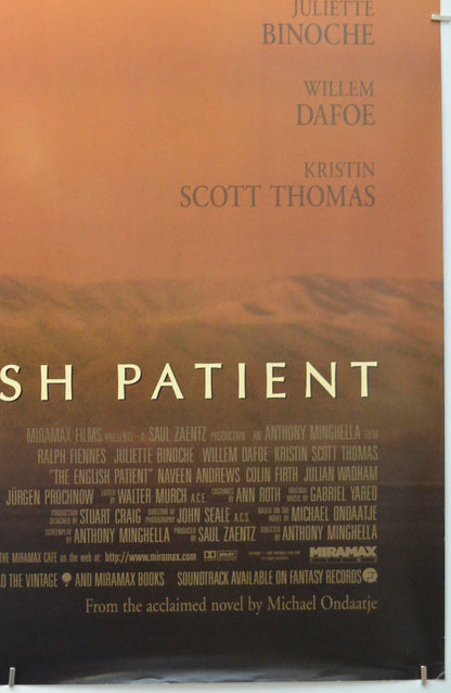 THE ENGLISH PATIENT (Bottom Right) Cinema One Sheet Movie Poster 