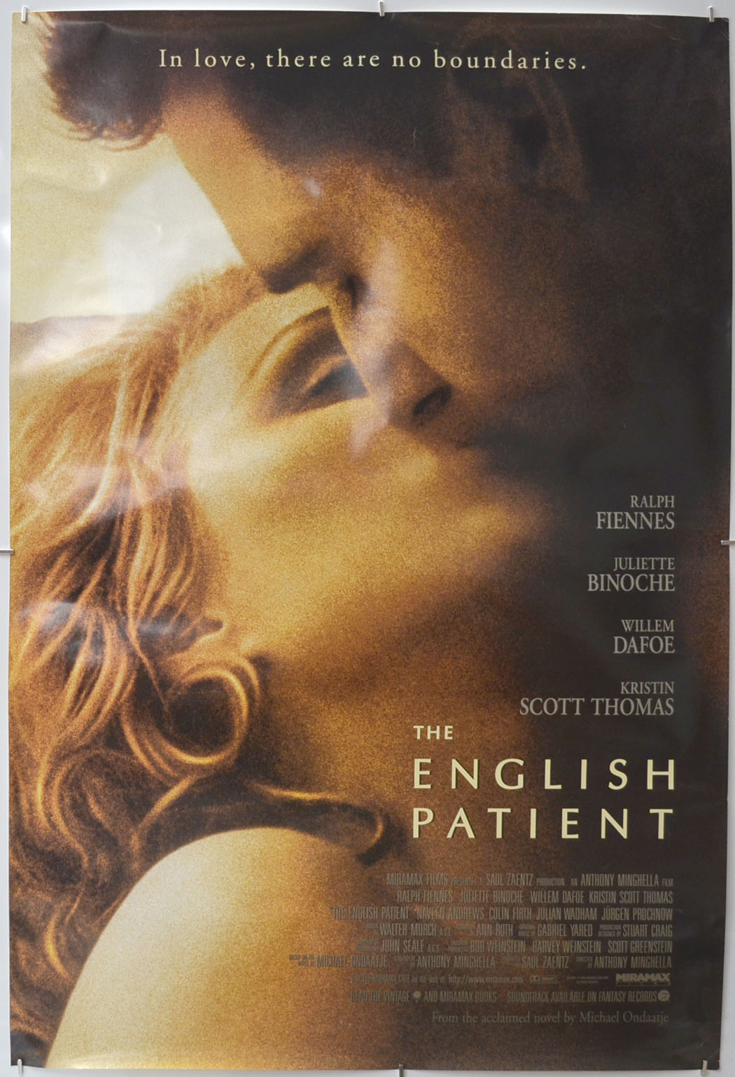 The English Patient (Version 2) Original One Sheet Poster - Film Poster - Movie Poster