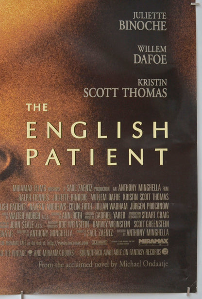 THE ENGLISH PATIENT (Bottom Right) Cinema One Sheet Movie Poster 