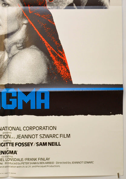 ENIGMA (Bottom Right) Cinema One Sheet Movie Poster 