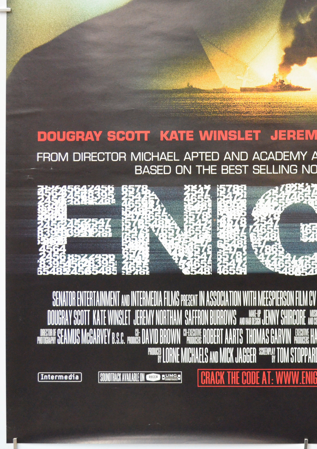 ENIGMA (Bottom Left) Cinema One Sheet Movie Poster 