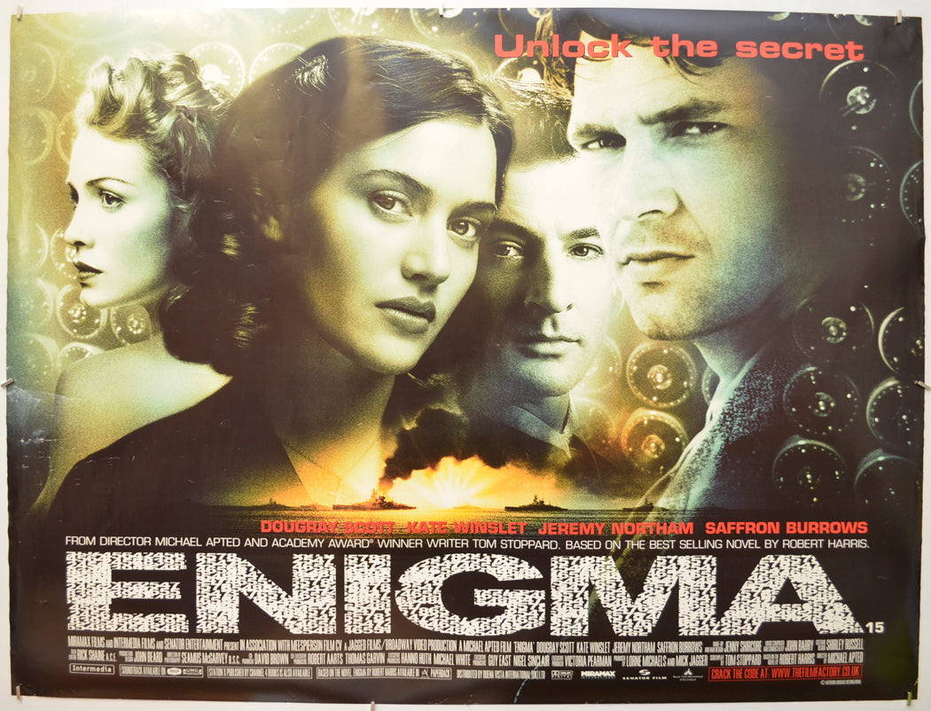 Enigma Original Quad Poster - Film Poster - Movie Poster