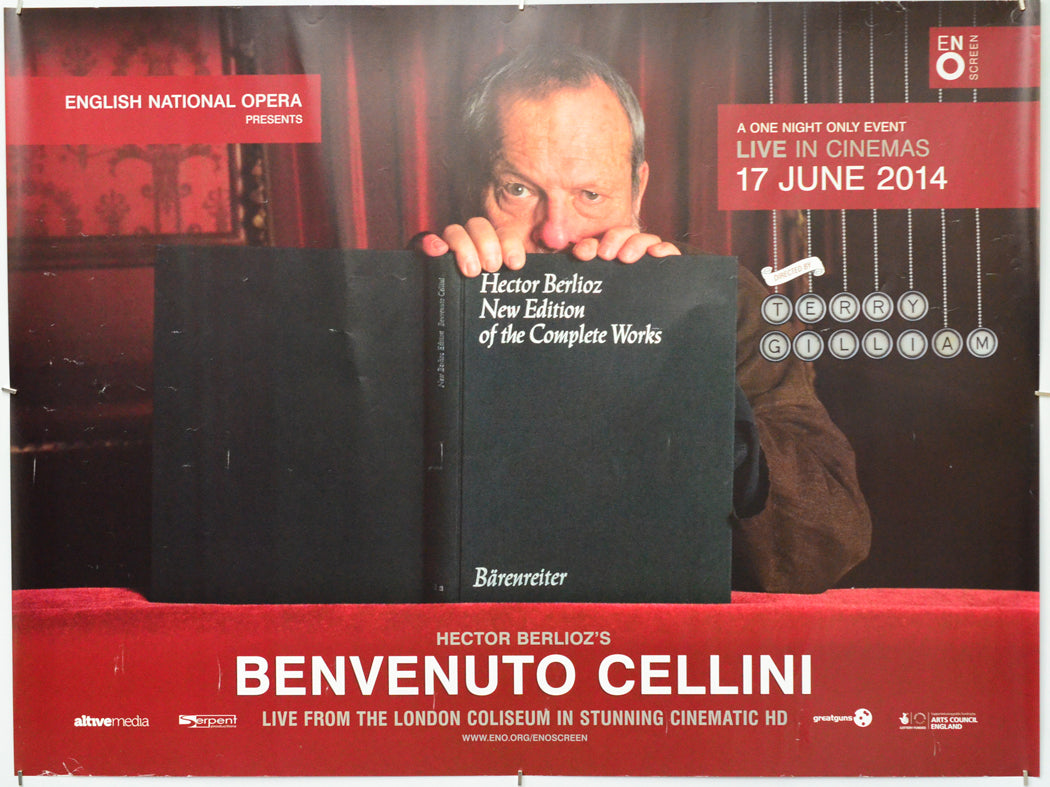 English National Opera Presents - Benvenuto Cellini - Original Quad Poster - Film Poster - Movie Poster