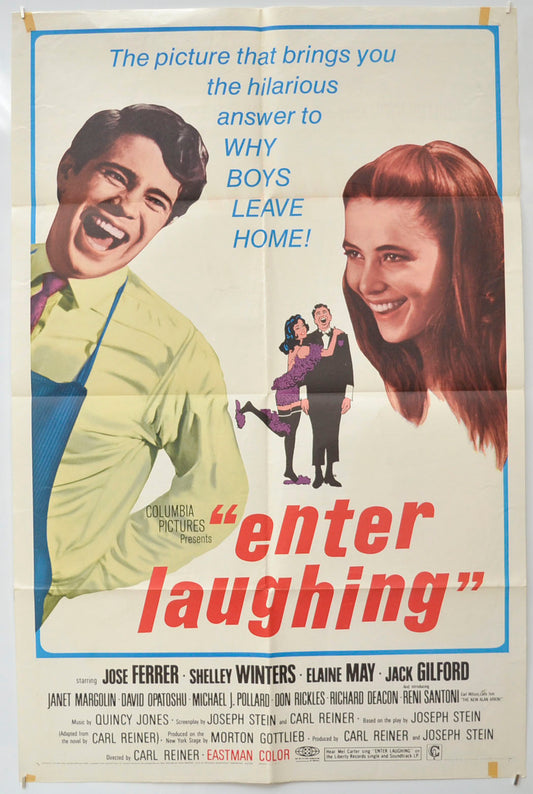 Enter Laughing  Original One Sheet Poster - Film Poster - Movie Poster