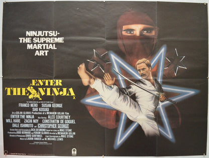 Enter The Ninja Original Quad Poster - Film Poster - Movie Poster