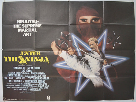 Enter The Ninja Original Quad Poster - Film Poster - Movie Poster