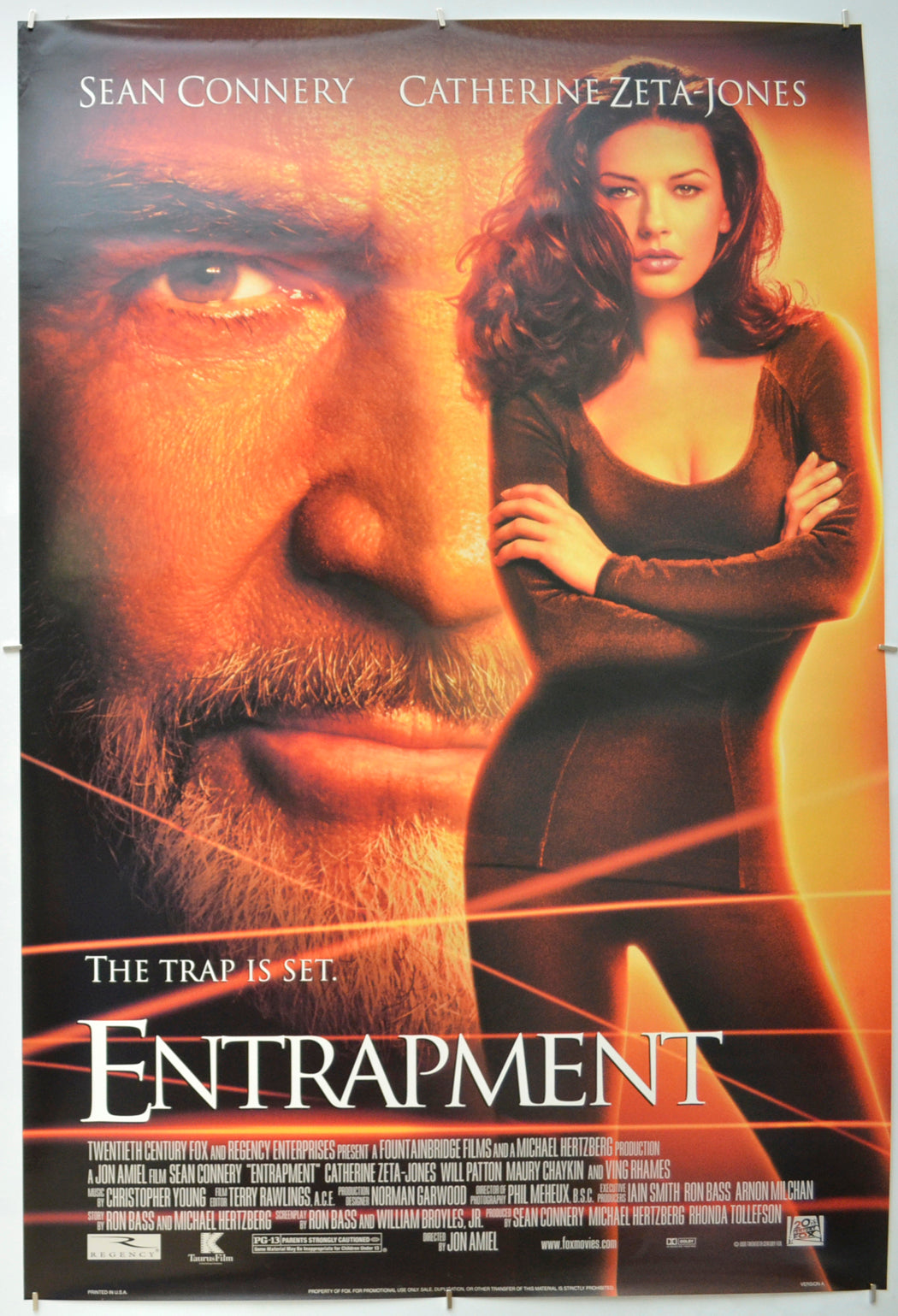 Entrapment Original One Sheet Poster - Film Poster - Movie Poster - Cinema Poster