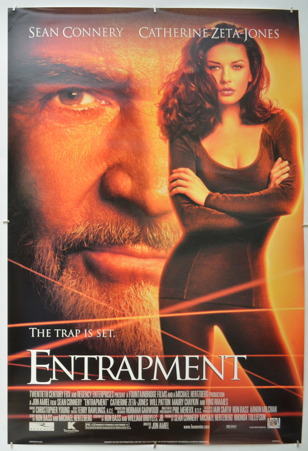 Entrapment Original One Sheet Poster - Film Poster - Movie Poster - Cinema Poster