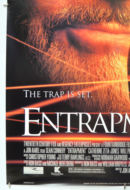 ENTRAPMENT (Bottom Left) Cinema One Sheet Movie Poster 