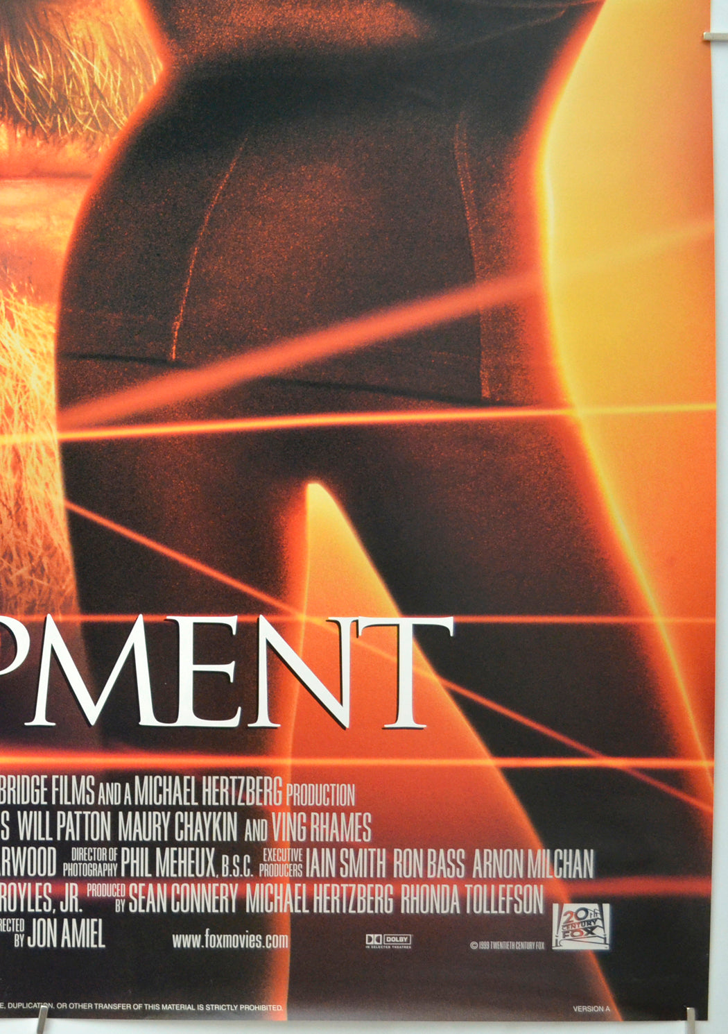 ENTRAPMENT (Bottom Right) Cinema One Sheet Movie Poster 