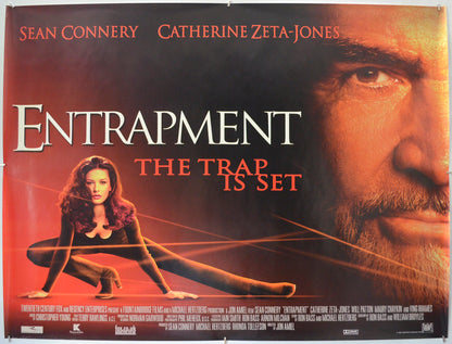 Entrapment Original Quad Poster - Film Poster - Movie Poster