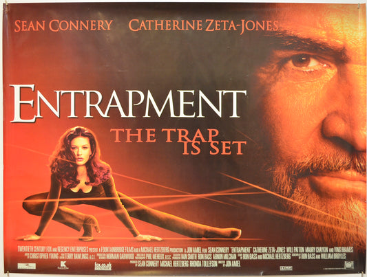 Entrapment Original Quad Poster - Film Poster - Movie Poster