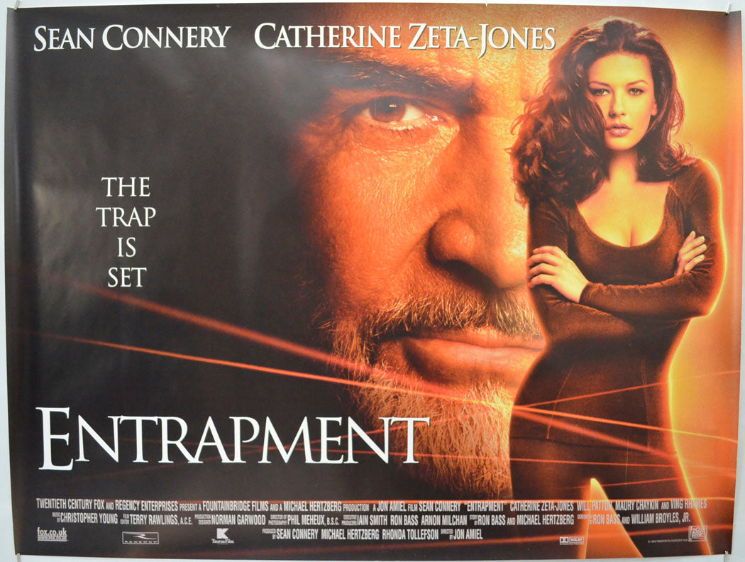 Entrapment Original Quad Poster - Film Poster - Movie Poster