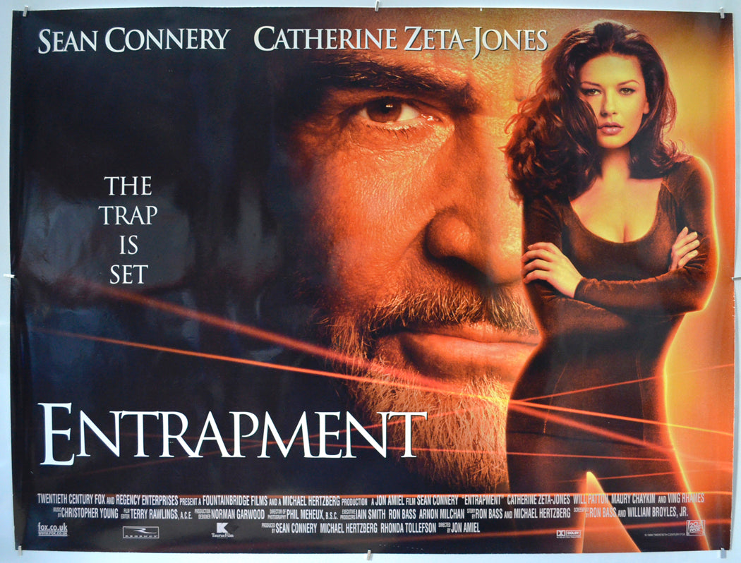 Entrapment Original Quad Poster - Film Poster - Movie Poster