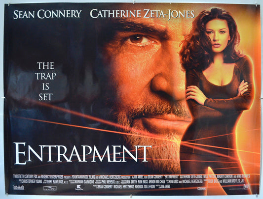 Entrapment Original Quad Poster - Film Poster - Movie Poster