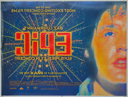 Epic: Elvis Presley in Concert (Back) Cinema Quad Movie Poster 