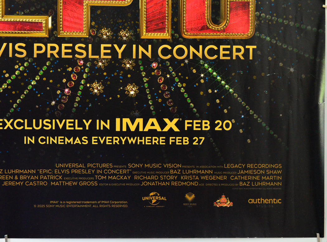 Epic: Elvis Presley in Concert (Bottom Right) Cinema Quad Movie Poster 