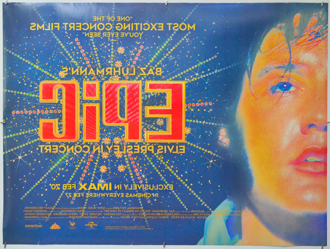 Epic: Elvis Presley in Concert (Back) Cinema Quad Movie Poster 