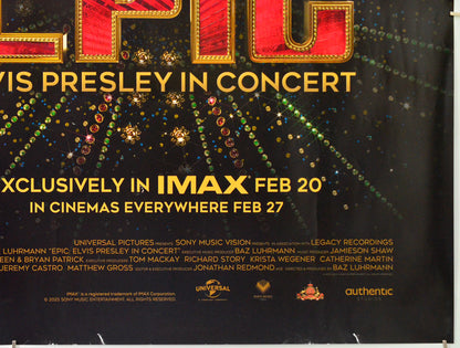 Epic: Elvis Presley in Concert (Bottom Right) Cinema Quad Movie Poster 