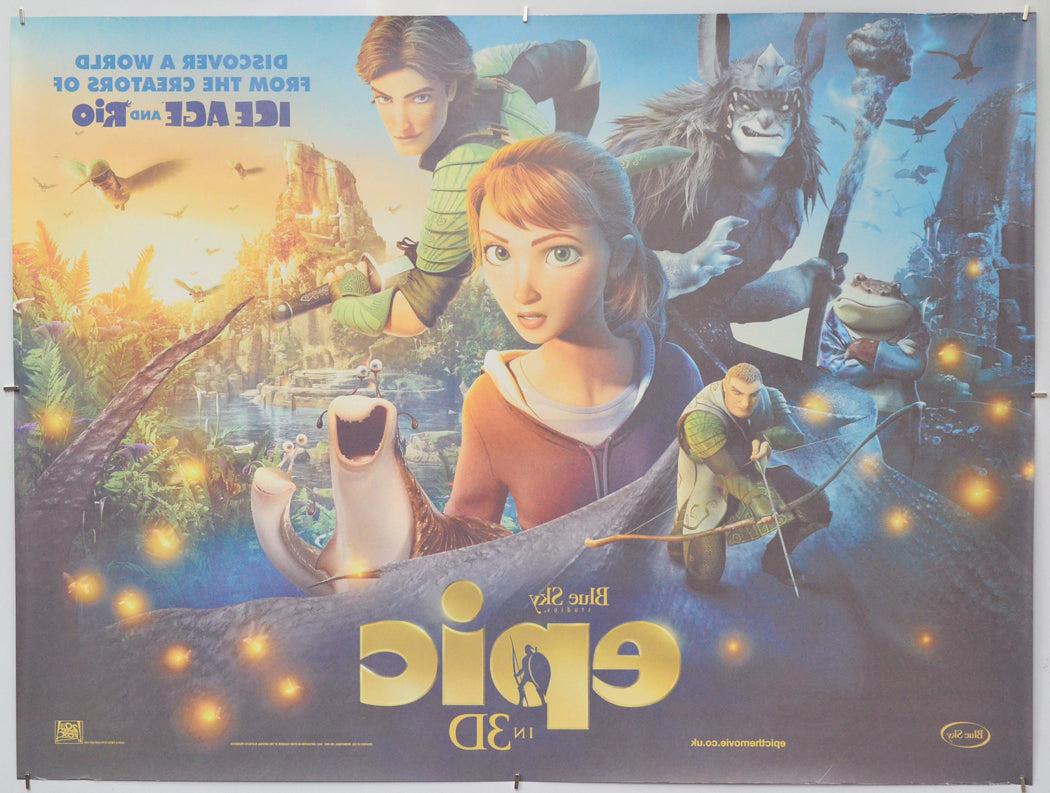 Epic (Back) Cinema Quad Movie Poster 