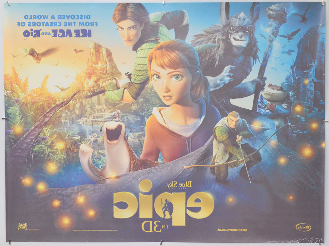 Epic (Back) Cinema Quad Movie Poster 