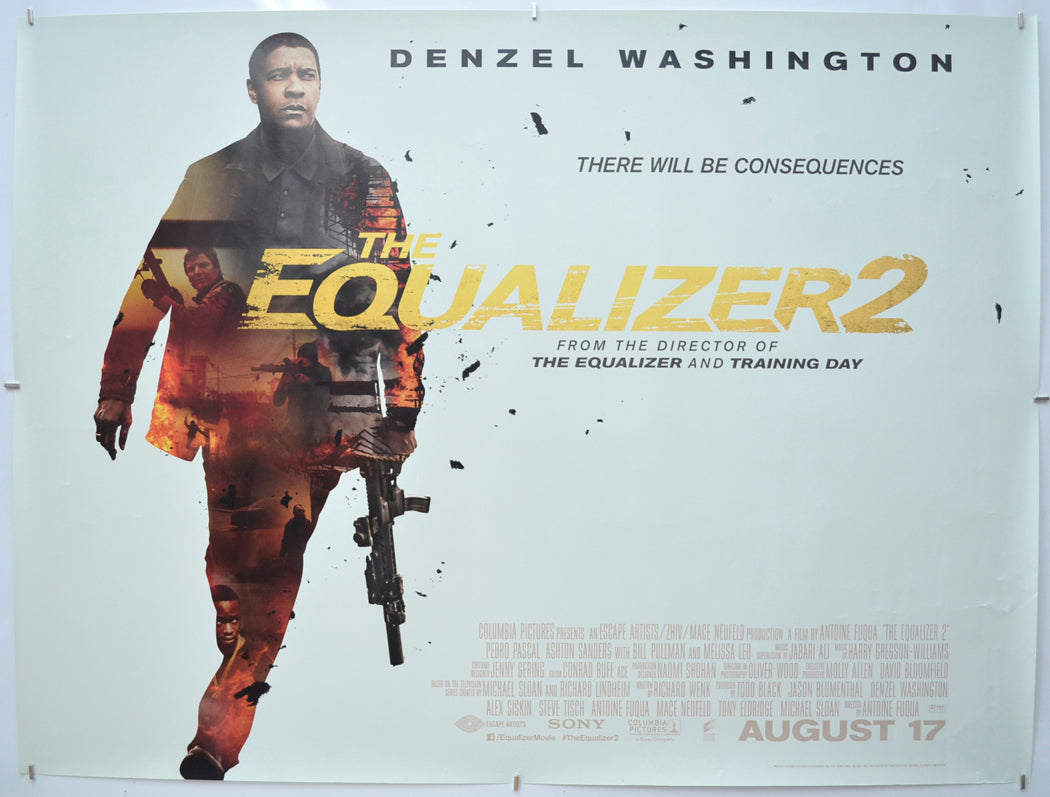 The Equalizer 2  - Original Quad Poster - Film Poster - Movie Poster