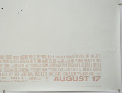 THE EQUALIZER 2 (Bottom Right) Cinema Quad Movie Poster 