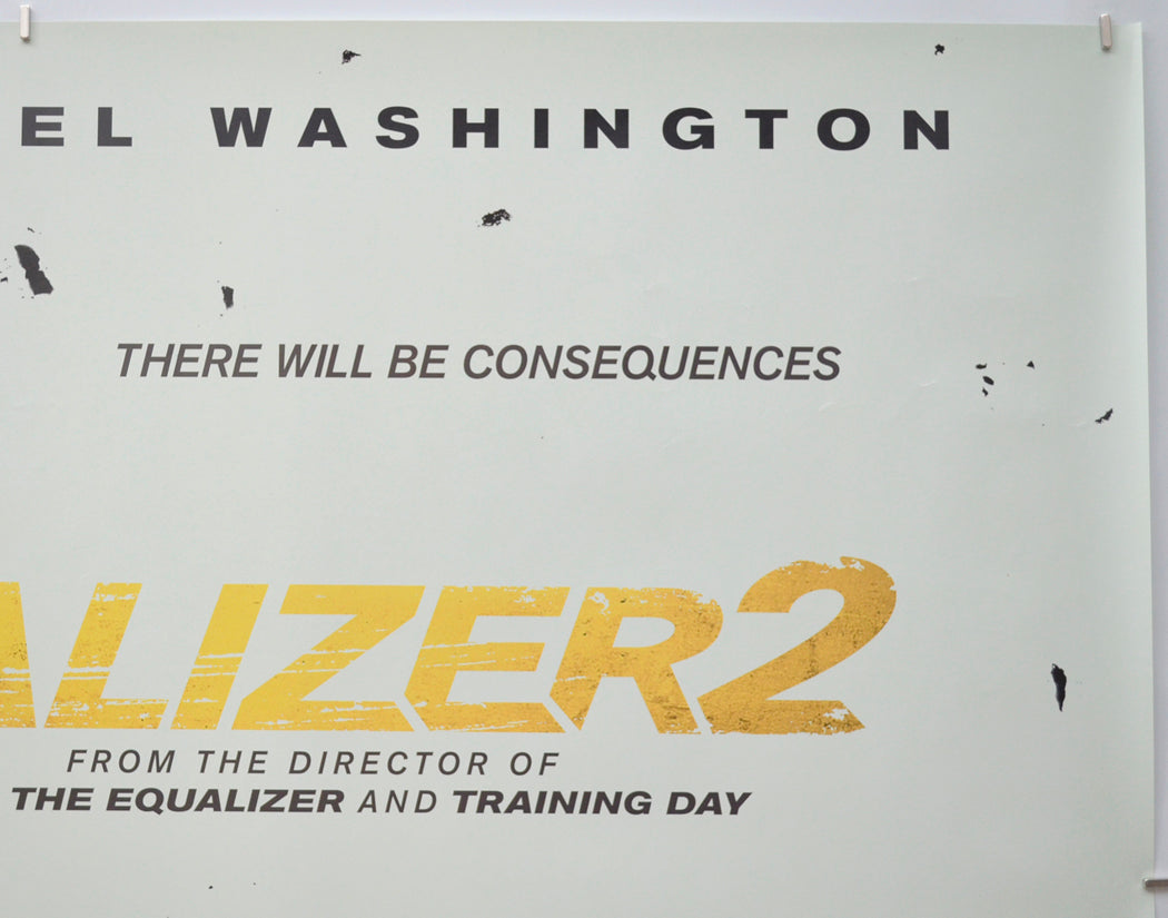 THE EQUALIZER 2 (Top Right) Cinema Quad Movie Poster 