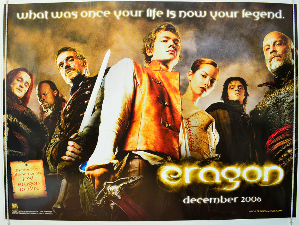 Eragon  Original British Quad Poster - Film Poster - Movie Poster