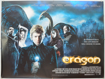 Eragon (Blue Version) Original Quad Poster - Film Poster - Movie Poster