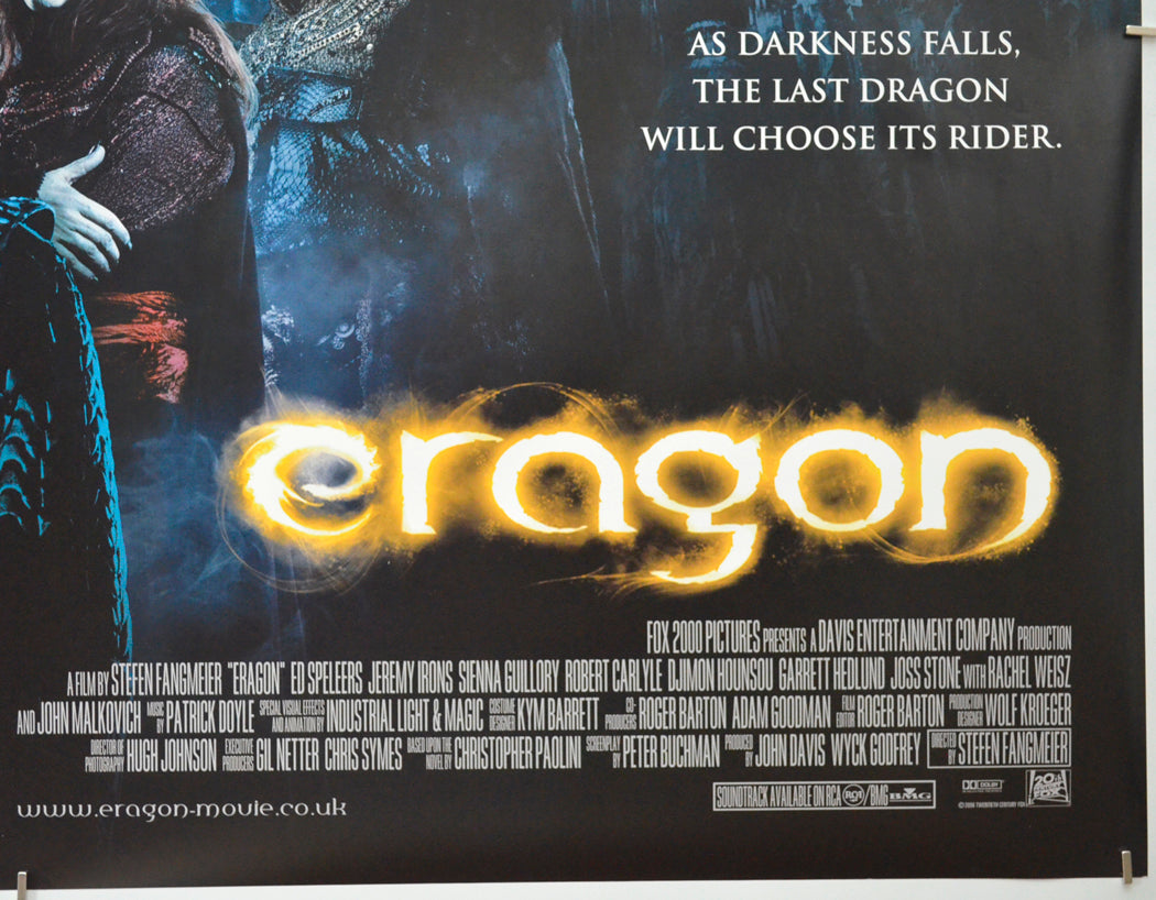 ERAGON (Bottom Right) Cinema Quad Movie Poster 