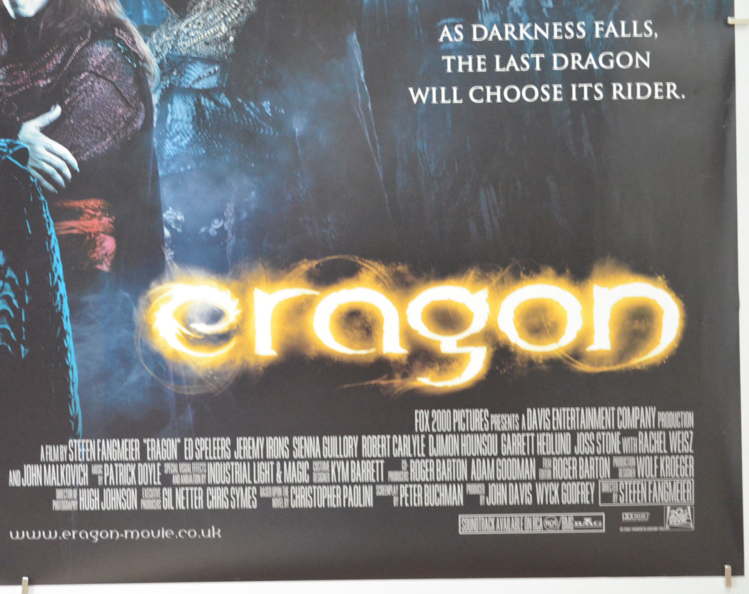 ERAGON (Bottom Right) Cinema Quad Movie Poster 