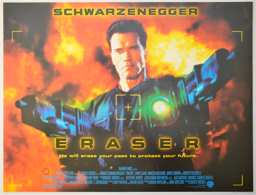 Eraser Original Mini Quad Poster - Film Poster - Movie Poster