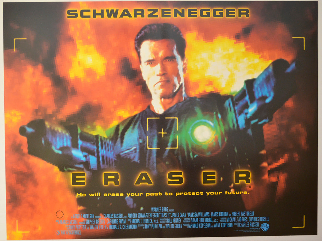 Eraser Original Mini Quad Poster - Film Poster - Movie Poster