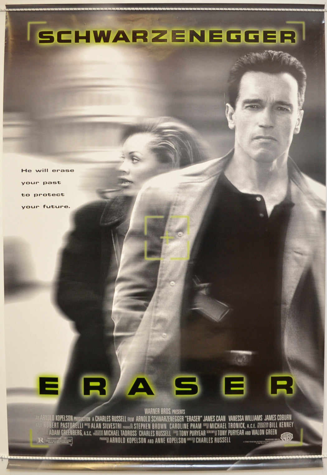 Eraser  Original One Sheet Poster - Film Poster - Movie Poster 