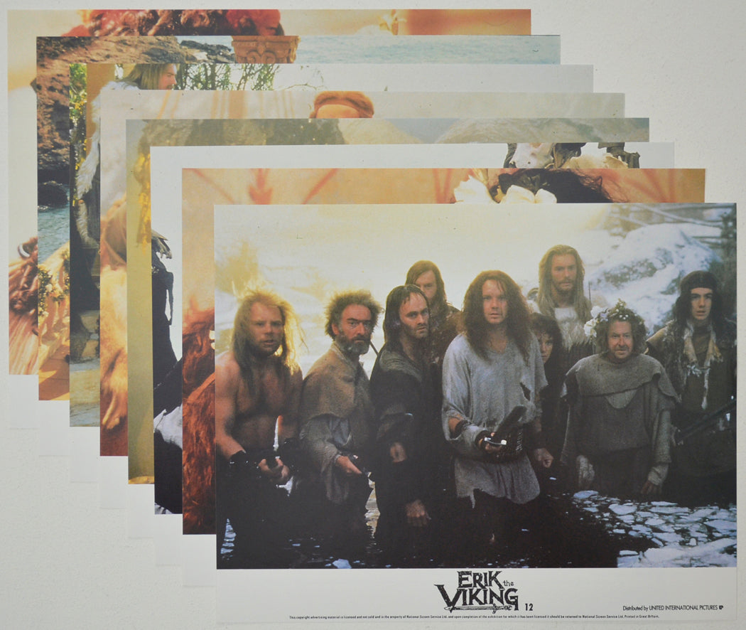 ERIK THE VIKING (Full View) Cinema Set of Colour FOH Stills / Lobby Cards  